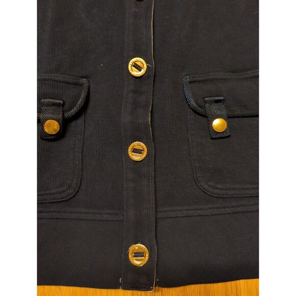 Lauren Ralph Lauren Sweater Cardigan Sweatshirt Womens Medium Petite Blue Button - Picture 2 of 12